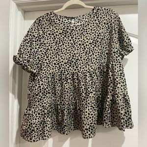 Leopard blouse